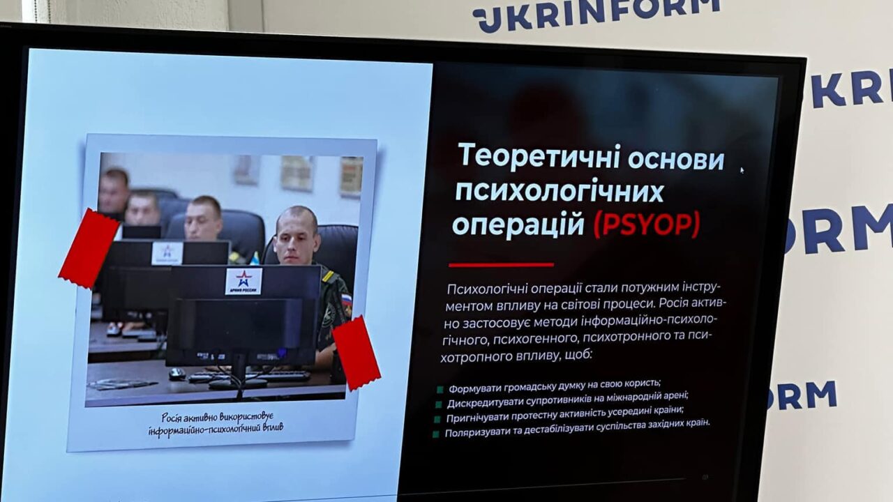ПРЕЗЕНТАЦІЯ ДОПОВІДІ: «ПСИХОЛОГІЧНІ ОПЕРАЦІЇ (PSYPSO) ЯК ПЛИВ НА ПОЛІТИЧНІ ПРОЦЕСИ»